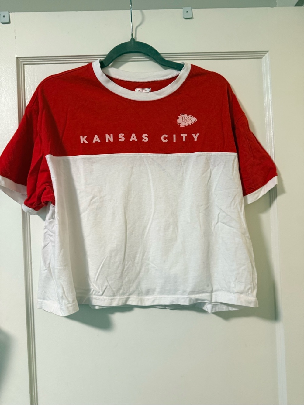 Kansas City Two-Tone Red & White Short Sleeve Tee